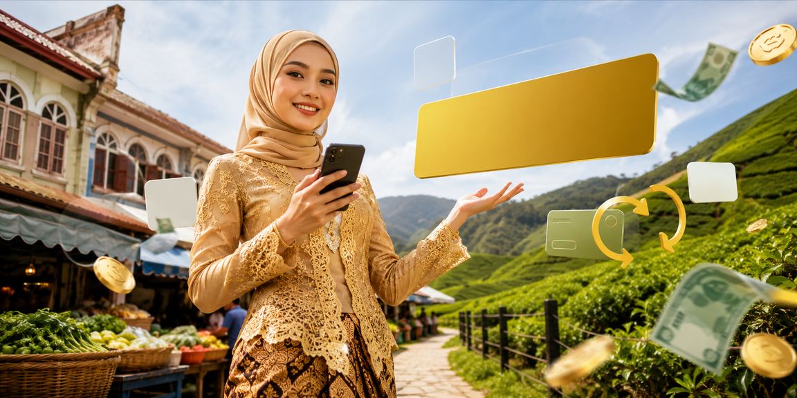 Bonus cashback gaya Kota Bharu berpakaian kebaya di platform 52200